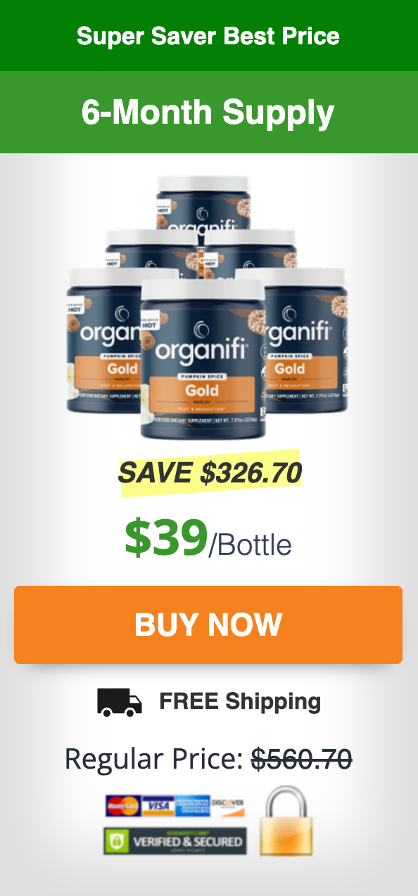 Organifi Gold Pumpkin Spice - 3 Bottles